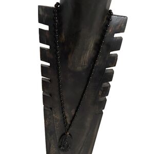 ASIAN UNISEX BLACK RESINS SPIRITUAL NECKLACE